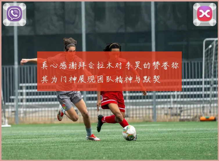 真心感谢拜合拉木对李昊的赞誉称其为门神展现团队精神与默契